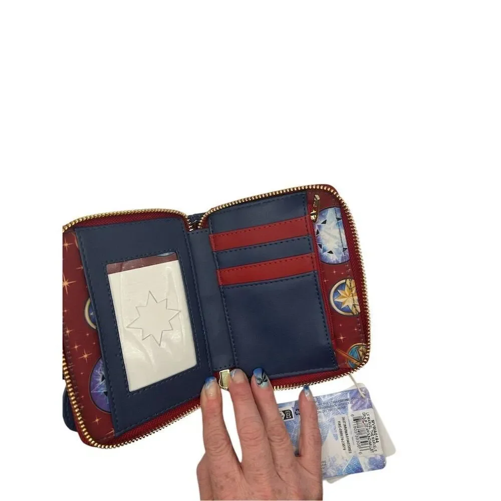 Loungefly Marvel The Marvels Glow in the Dark Zip Around Wallet